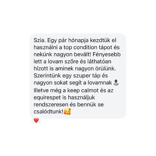 Meglio Horse - Lótápok és étrendkiegészítők természetesen