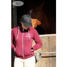 Felpa ELT con zip, colore bordeaux, Meglio